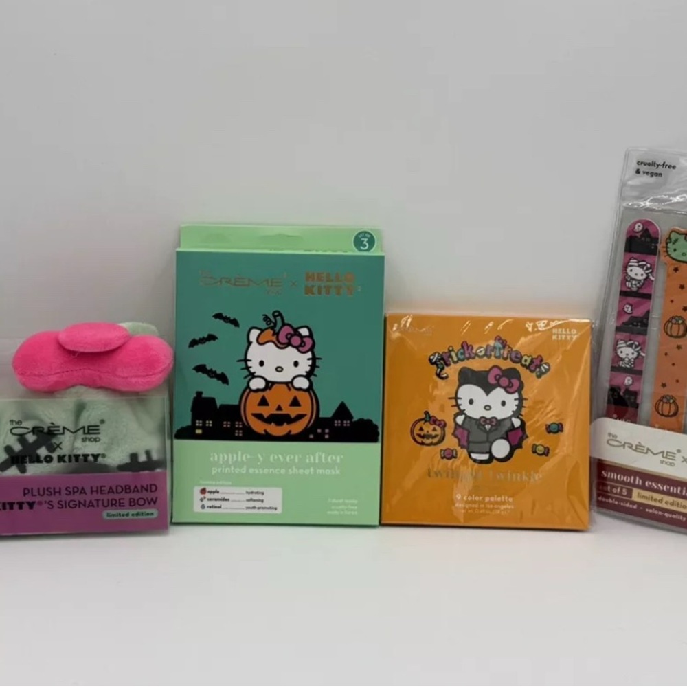 Crème Shop x Hello Kitty Halloween Limited Edition 4 Piece Set NEW